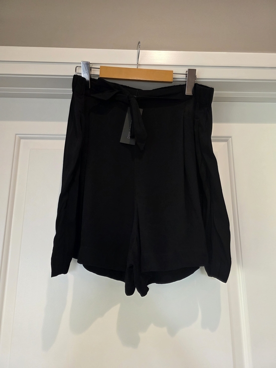 Dynamite Pants - Dynamite Black High-Waist Tie Shorts